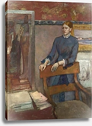 Постер Дега Эдгар (Edgar Degas) Хелен Руарт в кабинете ее отца