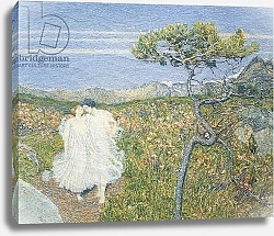 Постер Седжантини Джованни Love at the Fountain of Life or Lovers at the Sources of Life, by Giovanni Segantini, detail, 1896, oil on canvas