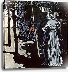Постер Кандинский Василий The Farewell, 1903