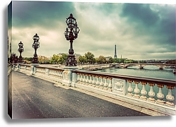 Постер Париж, Франция. Мост через Сену