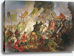 Постер Брюллов Карл Осада Пскова польским королём Стефаном Баторием в 1581 году