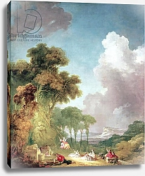 Постер Фрагонар Жан The Swing, c.1775-1780