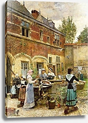 Постер Лонгсдейл Уильям Alms Houses, Antwerp, 1880