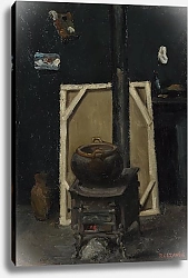 Постер Сезанн Поль (Paul Cezanne) Печка в мастерской 2