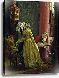 Постер Мензель Адольф In the Boudoir, 1851