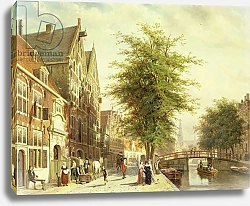 Постер Спрингер Корнелис The Oude Zijds Voorburgwal in Amsterdam