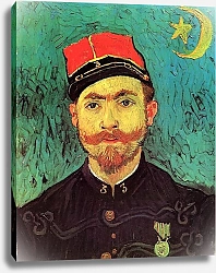 Постер Ван Гог Винсент (Vincent Van Gogh) Портрет Милле, второго лейтенанта Зуав