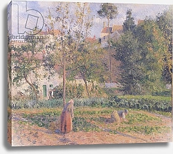 Постер Писсарро Камиль (Camille Pissarro) Vegetable Garden at the Hermitage, Pontoise, 1879