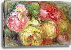 Постер Ренуар Пьер (Pierre-Auguste Renoir) Roses 3