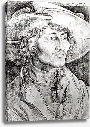 Постер Дюрер Альбрехт Portrait of an unknown man, 1521