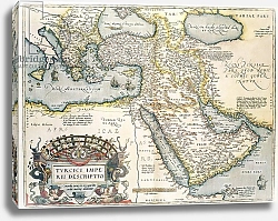 Постер Ортелиус Абрахам (карты) Map of the Middle East, from Theatrvm Orbis Terrarvm, 1570
