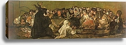 Постер Гойя Франсиско (Francisco de Goya) The Witches' Sabbath or The Great He-goat,, c.1821-23