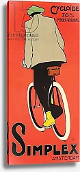 Постер A poster advertising Simplex Amsterdam bicycles, 1907