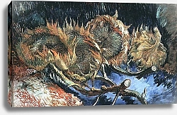 Постер Ван Гог Винсент (Vincent Van Gogh) Four Withered Sunflowers, 1887