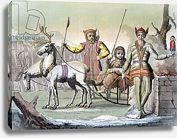 Постер Школа: Итальянская 19в A Yakuti shaman with entourage, Siberia, c.1820s-30s