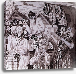 Постер Кустодиев Борис Иллюстрация к стихотворению Дядюшка Яков Н.А.Некрасова. 1921