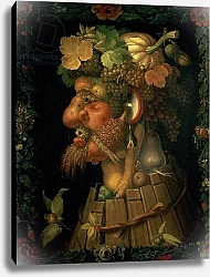 Постер Арчимбольдо Джузеппе Autumn, from a series depicting the four seasons, commissioned by Emperor Maximilian II 1573