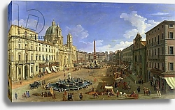 Постер Каналетто (Giovanni Antonio Canal) View of the Piazza Navona, Rome
