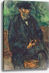 Постер Сезанн Поль (Paul Cezanne) The Gardener Vallier, 1906