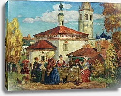 Постер Кустодиев Борис В старом Суздале