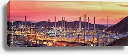 Постер Панорама нефтеперерабатывающего завода