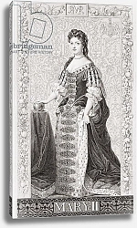Постер Кнеллер Годфри, Сэр Queen Mary II from `Illustrations of English and Scottish History' Volume II