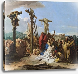 Постер Тиеполо Доменико Джованни Оплакивание у креста