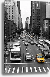 Постер Движение в Нью-Йорке, США