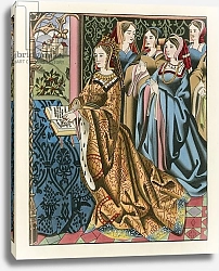 Постер Шоу Анри (акв) Margaret, Queen of Henry VI and her Court, mid 15th Century