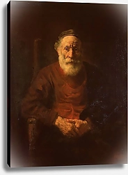 Постер Рембрандт (Rembrandt) Портрет старика в красном