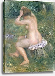 Постер Ренуар Пьер (Pierre-Auguste Renoir) A Bather, c.1885-90