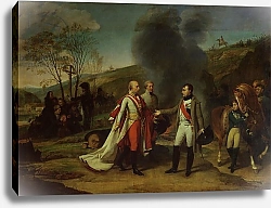 Постер Грос Барон Meeting between Napoleon I and Francis I after the Battle of Austerlitz, 4th December 1805