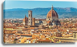 Постер Италия. Флоренция. Панорама исторической части города
