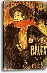 Постер Тулуз-Лотрек Анри (Henri Toulouse-Lautrec) Aristide Bruant studie