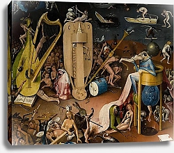 Постер Босх Иероним The Garden of Earthly Delights: Hell, detail from the right wing of the triptych, c.1500