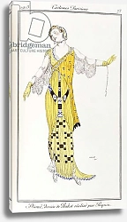 Постер Бакст Леон Parisian clothing: Dione-drawing by Bakst executed by Paquin, 1913
