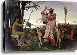 Постер Жером Жан Леон Anacreon, Bacchus and Aphrodite, 1848