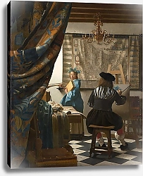 Постер Вермеер Ян (Jan Vermeer) Аллегория живописи