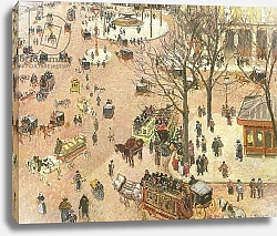 Постер Писсарро Камиль (Camille Pissarro) Place du Theatre Francais, 1898