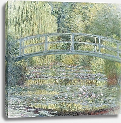 Постер Моне Клод (Claude Monet) Пруд с кувшинками, зеленый оттенок