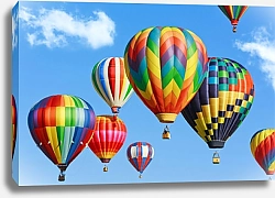 Постер Разноцветные воздушные шары