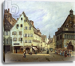 Постер Хертрих Майкл Place du Marche-aux-Fruits, Colmar, 1875