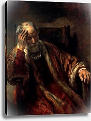 Постер Рембрандт (последователи) An Old Man in an Armchair