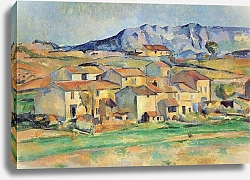 Постер Сезанн Поль (Paul Cezanne) Гора св. Виктории со стороны окрестностей Гарданны