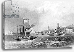 Постер Бартлет Уильям (последователи, грав) Gravesend, engraved by H. Adlard, published in 'Finden's Ports and Harbours', 1842