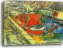 Постер Букер Бренда (совр) Canal Boats, Camden