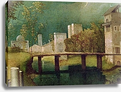 Постер Джорджоне Urban landscape, detail of The Tempest