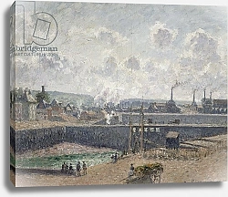 Постер Писсарро Камиль (Camille Pissarro) Low Tide at Duquesne Docks, Dieppe, 1902