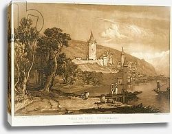 Постер Тернер Вильям (последователи) The Town of Thun, from the 'Liber Studiorum', engraved by Thomas Hodgetts, 1816