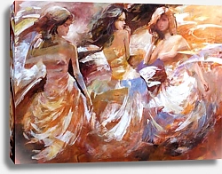 Постер Три танцующие девушки